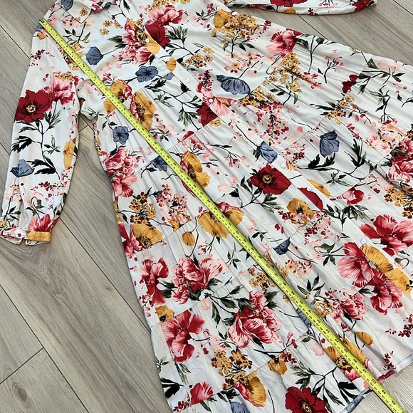 Philosophy Button Down Floral Long Sleeve Dress - Picture 5 of 11